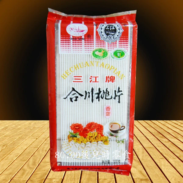 重庆特产合川桃片 合川桃片三江牌 香甜味320克 合川桃片糕 点心