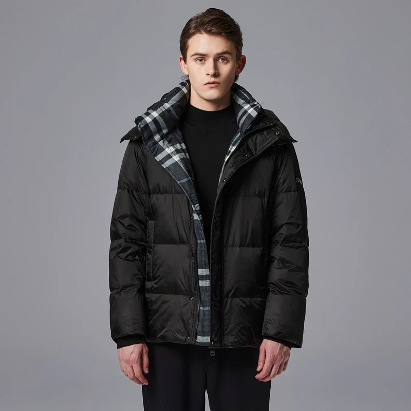 JEFULEI/吉弗雷冬装白鸭绒羽绒服厚实保暖连帽外套