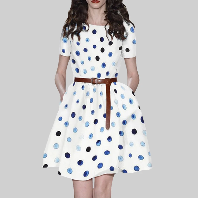 法式小心机时尚洋气连衣裙女中长款夏季新款收腰短袖名媛A字裙子