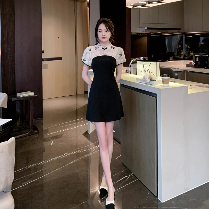 【短款/中长款】连衣裙夏季2025年新款高级感修身显瘦气质裙子9437