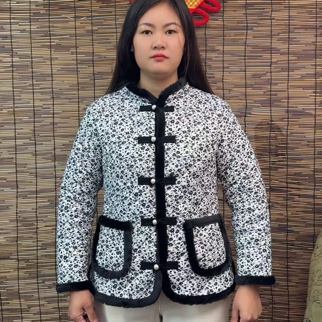 经典碎花  国风加绒加厚 棉衣