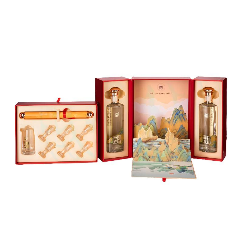 LUZHOU/泸州和之美【酒水节】礼盒自带酒具浓香型白酒52度500ml*2