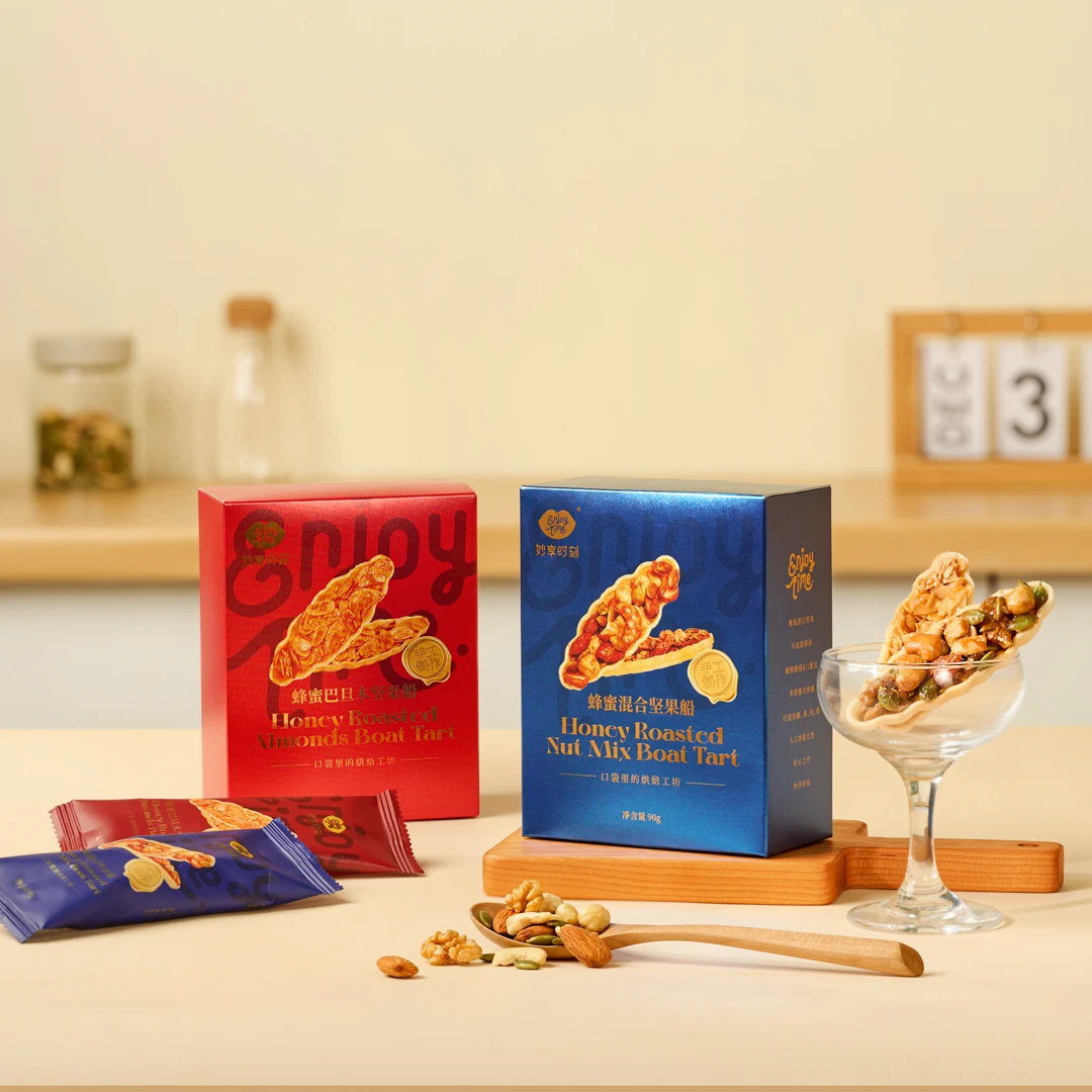 妙享时刻EnjoyTime巴旦木坚果船黄金切片酥脆追剧办公室一口香72g