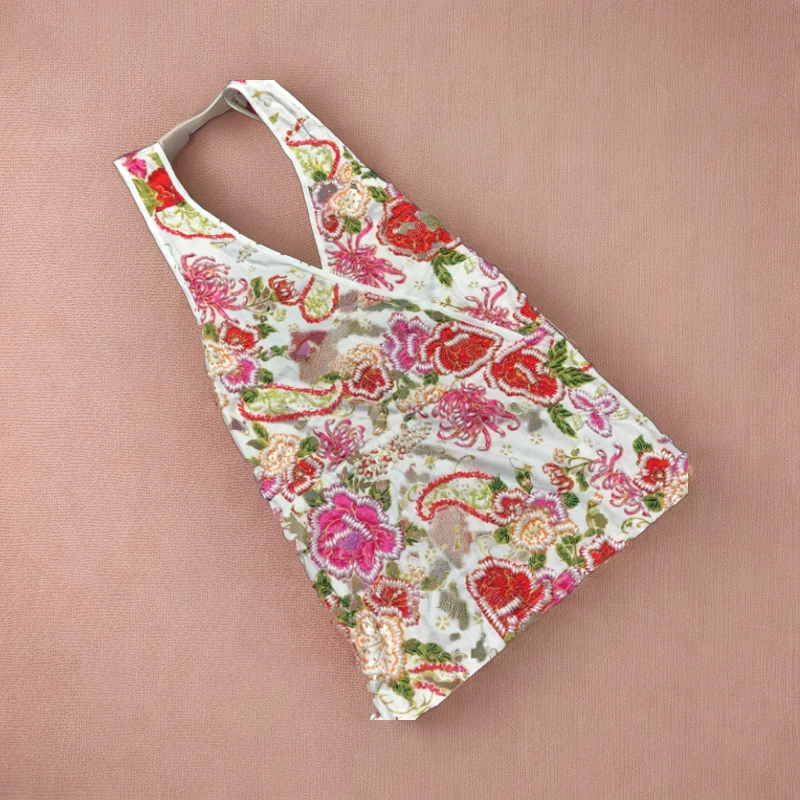 女式手工绣珠吊带