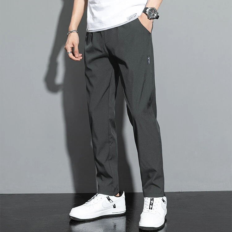 NASA联名休闲裤男秋冬季百搭潮流西装裤宽松直筒男士运动透气长裤