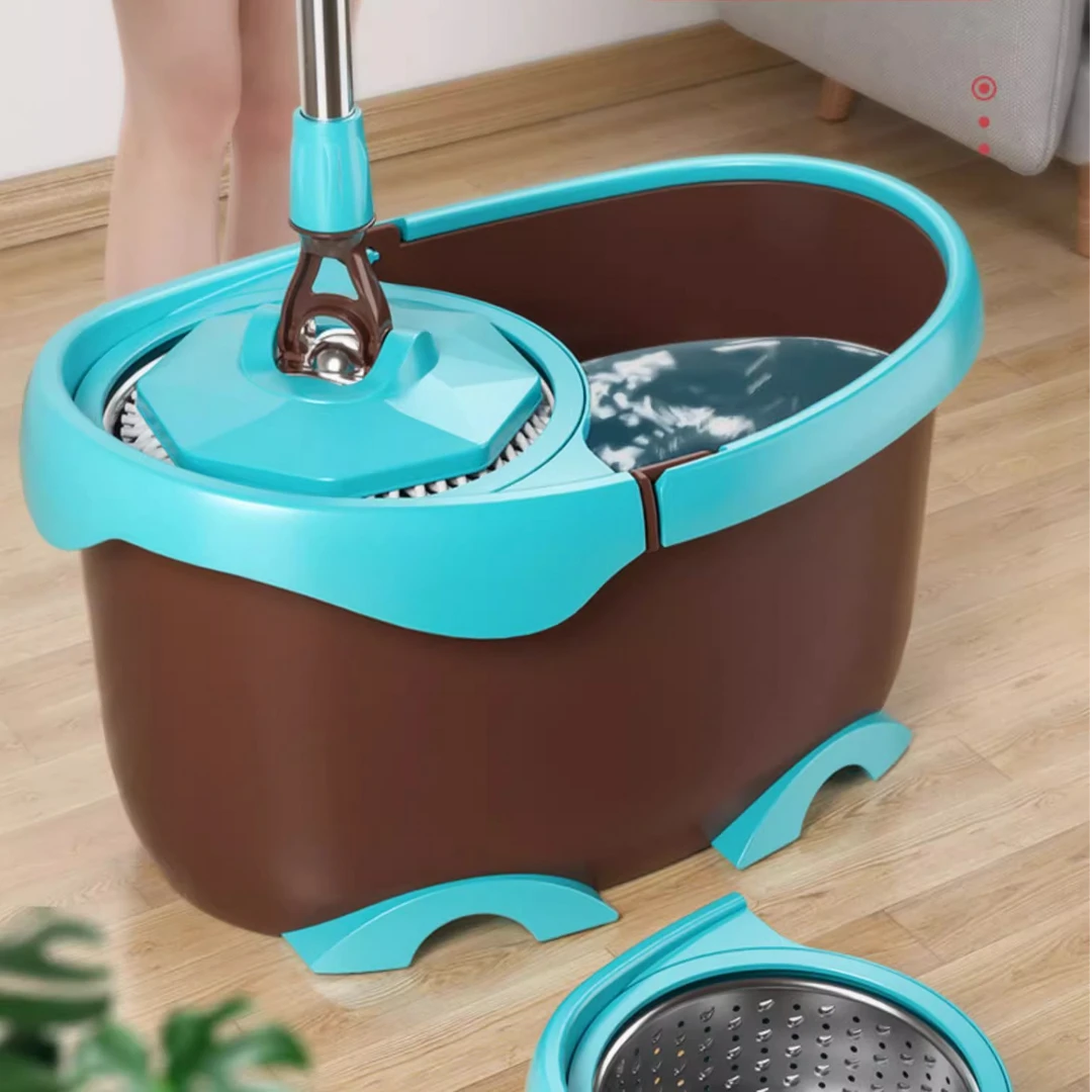 洁仕宝旋转拖把免手洗带桶洗脱一体甩水自动拧水懒人拖布墩布脱水