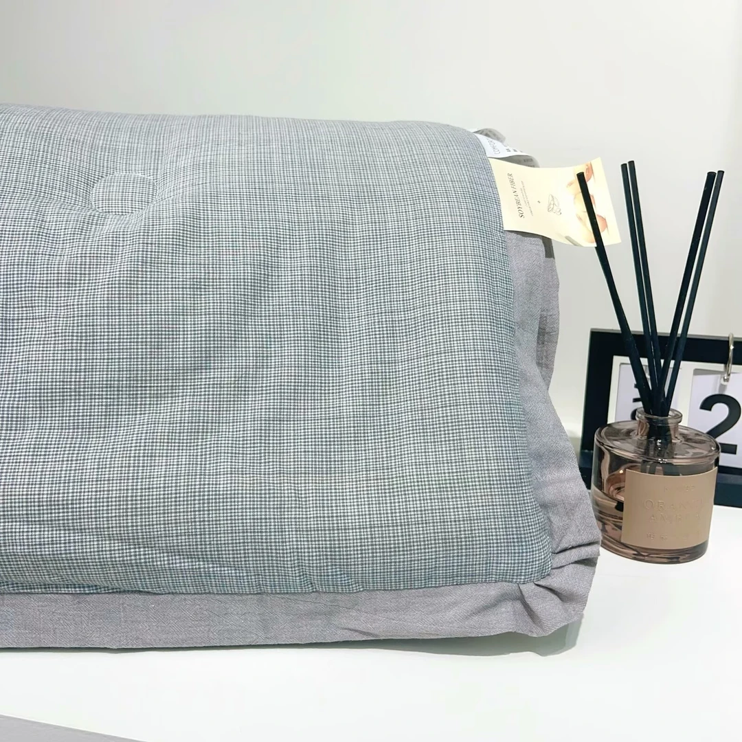 【2024新款单人】1.5*2.0被子裸睡双层纱春秋被-高级灰