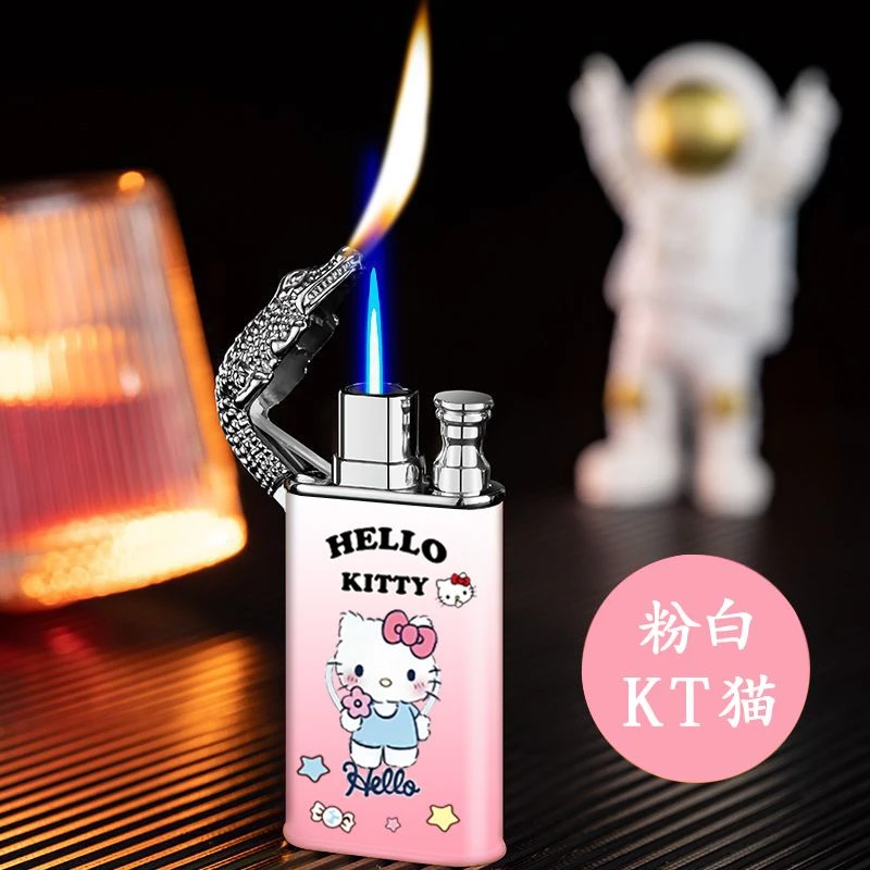 创意双火切换打火机ins女生星之卡比库洛米双火防风打火机炫酷送