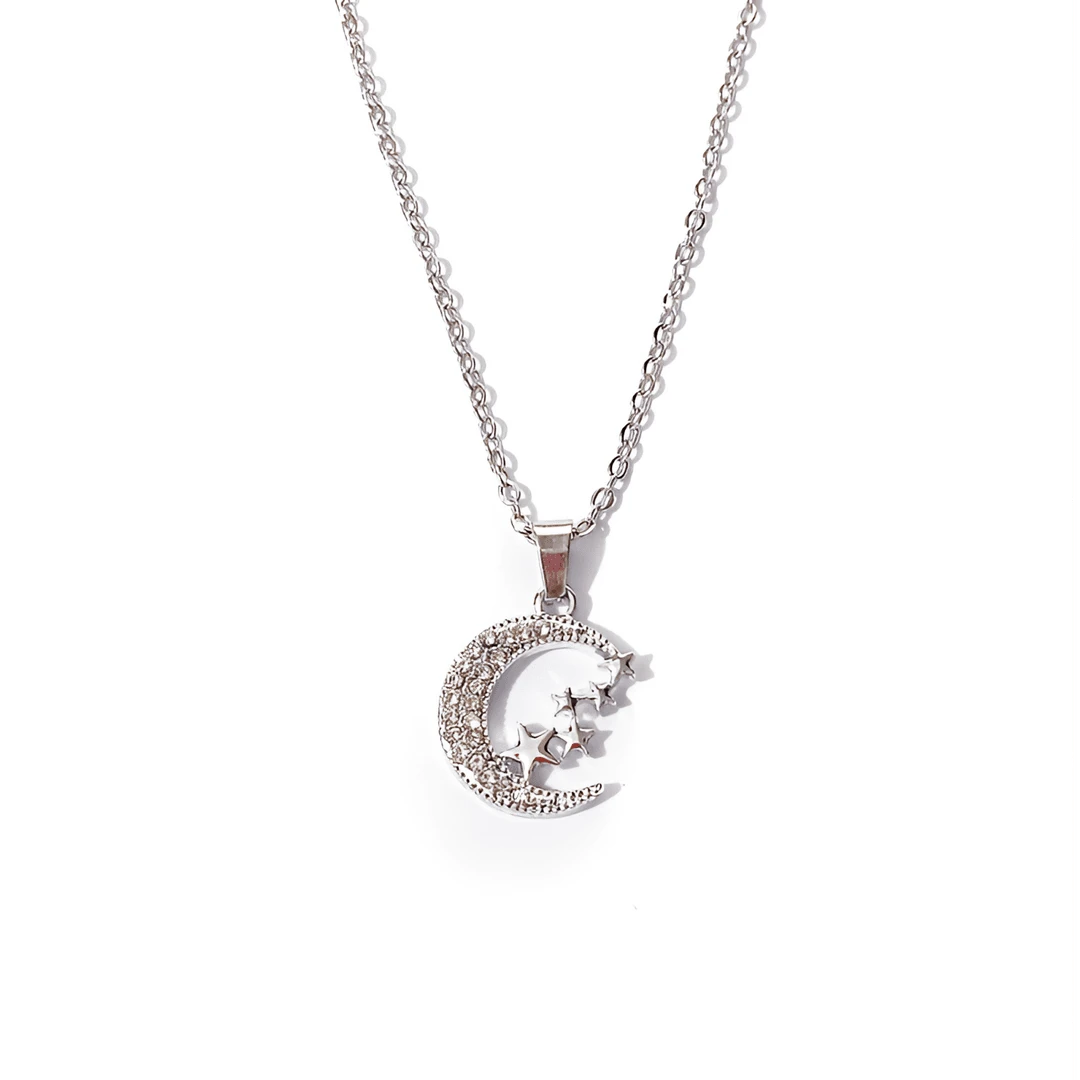 钛钢项链 【02】月亮星星项链女轻奢小众设计精致可爱百搭锁骨链