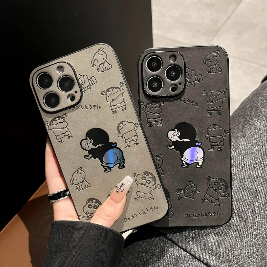 卡通苹果14手机壳iPhone13promax镜头全包防摔保护壳可爱小新潮牌