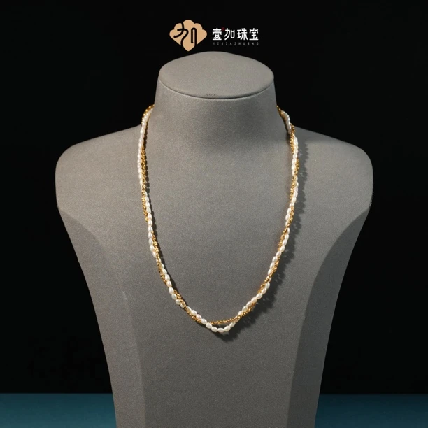 手工设计小米粒珍珠项链