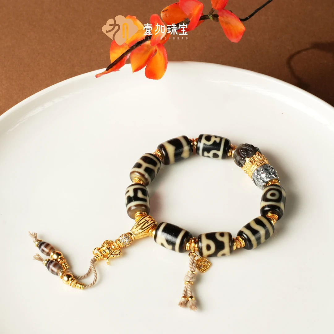 壹加小青|上肯牙黄多宝石窟多宝手串N版多样性发其一6584H