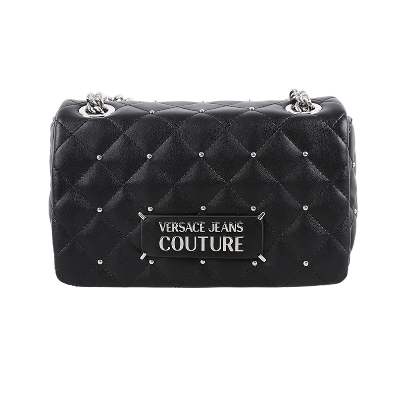 Versace Jeans Couture/范思哲 女士菱格铆钉链条单肩包 75VA4BQ5