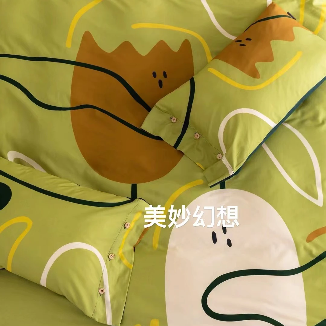 高品质60支磨毛数码印花单被套单品