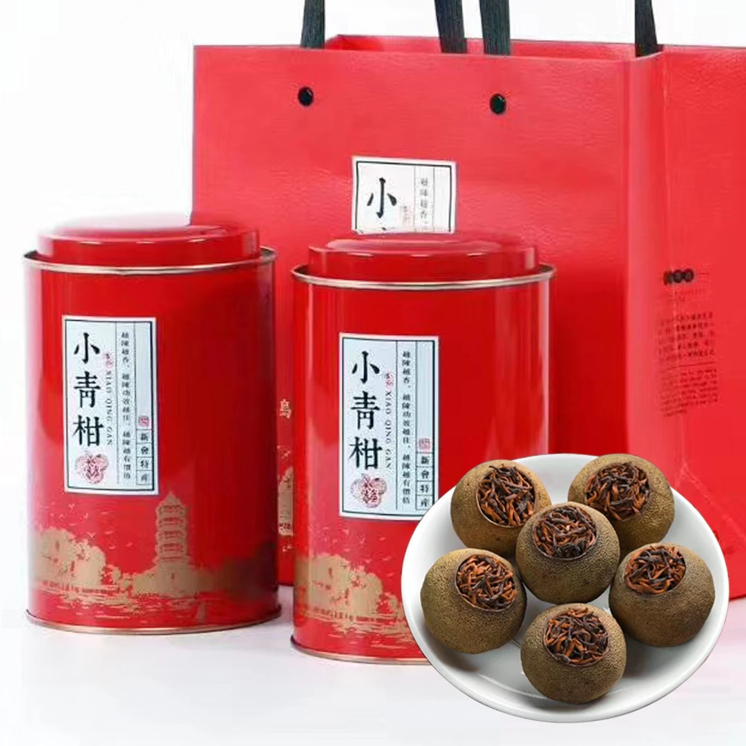 小青柑普洱茶叶正宗新会柑普茶老树柑王10年陈熟普茶生晒原产罐装