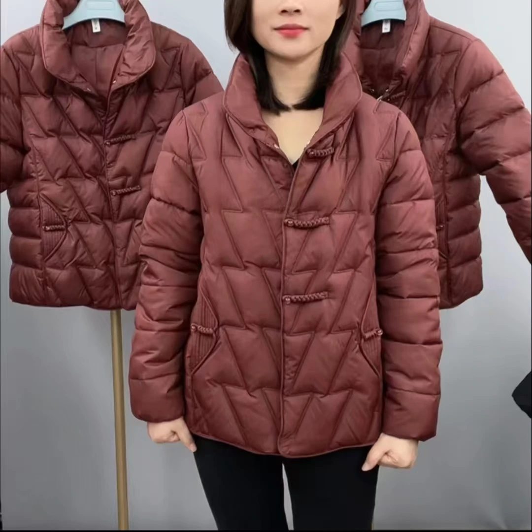 冬季新款加厚棉服宽松时尚休闲百搭短款外套女士中老年妈妈棉服