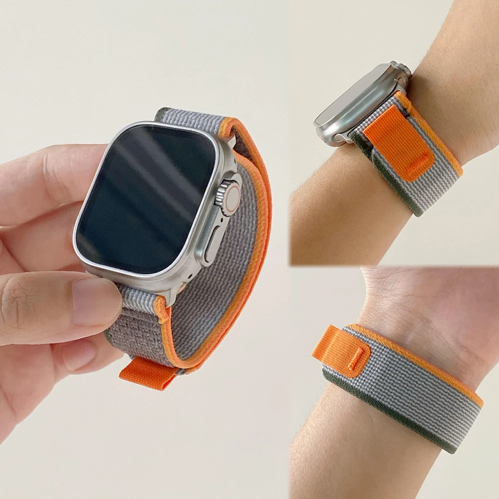 适用于iwatch野径编织高山回环表带applewatchs9s8seUltra2男女