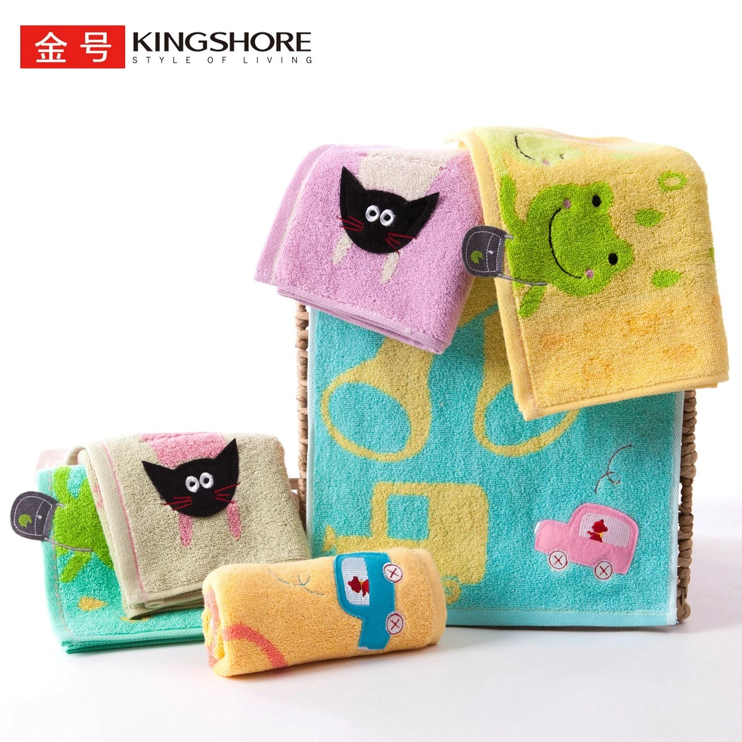 金号毛巾纯棉儿童洗脸巾家用面巾吸水亲肤全棉可爱童巾新疆棉擦手