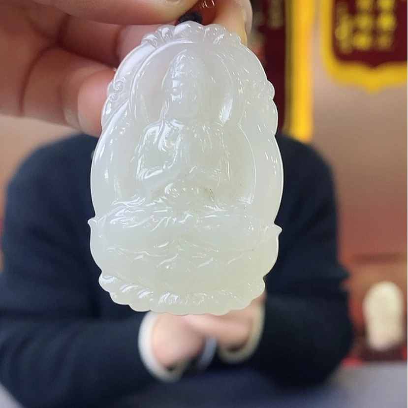 【闪购商品】和田玉挂件未镶嵌观音