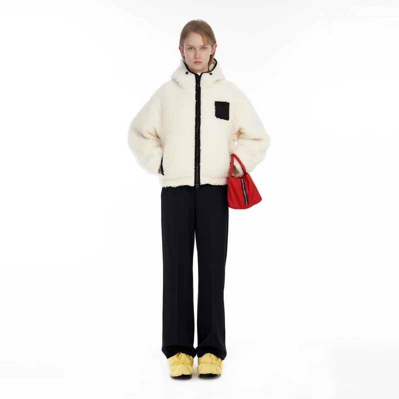 IIIVIVINIKO"新西兰长羊毛"双面穿短外套M340312390D