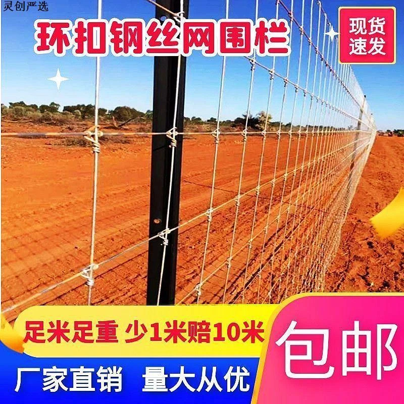 网牛栏养殖网防护网果园围栏养羊网全钢护栏网镀锌围栏养牛铁丝网