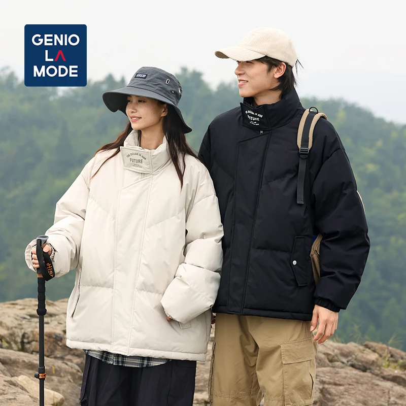 森马集团GENIO  LAMODE户外情侣棉衣外套宽松休闲韩版加厚棉服男