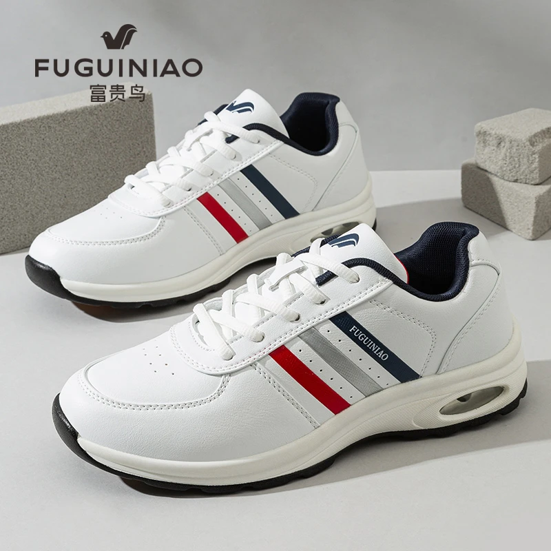 富贵鸟秋季男士运动鞋时尚休闲气垫鞋防水旅游鞋轻便耐磨跑步鞋男