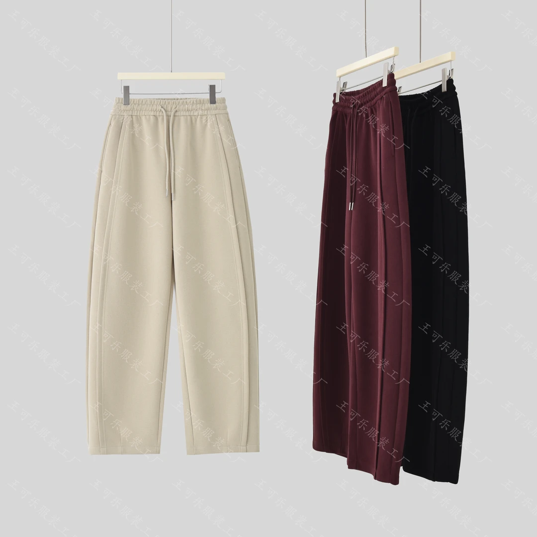 【春款超模裤】秋冬纯色新款高腰宽松显瘦超模裤