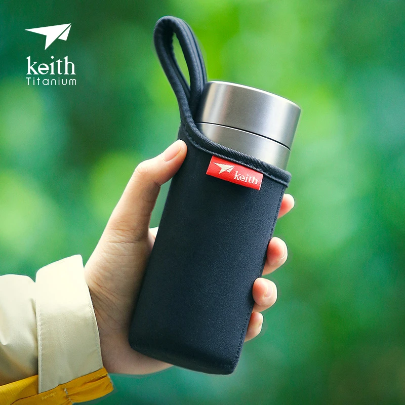 KEITH/铠斯纯钛保温杯200ml小容量真空保温壶轻量便携学生防烫