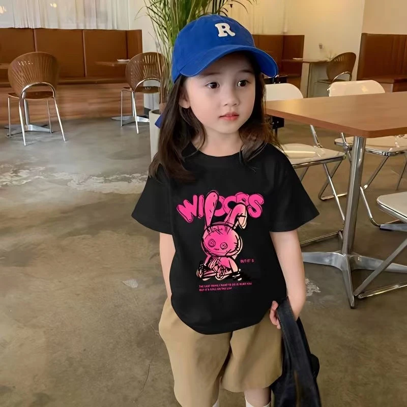 【破价 】儿童时尚短袖T恤男女宝卡通系列百搭韩版纯棉