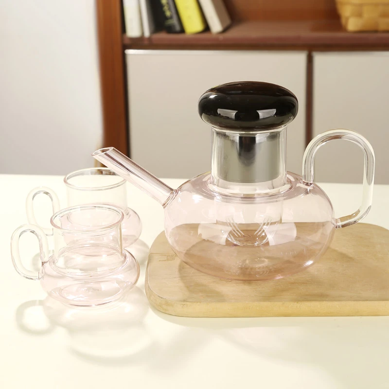 明尚德桃花潭水深千尺水具套组家用大容量加厚耐热凉水杯