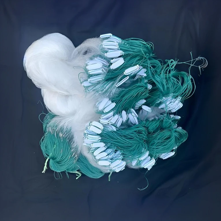 一指单层浮网沉网白条麦穗马口餐鱼丝网50米长小鱼网手工三层捕鱼