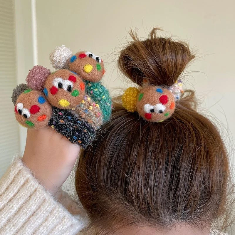 甜心曲奇~可爱ins风发圈头绳气质款高弹加粗毛巾圈皮筋女扎头