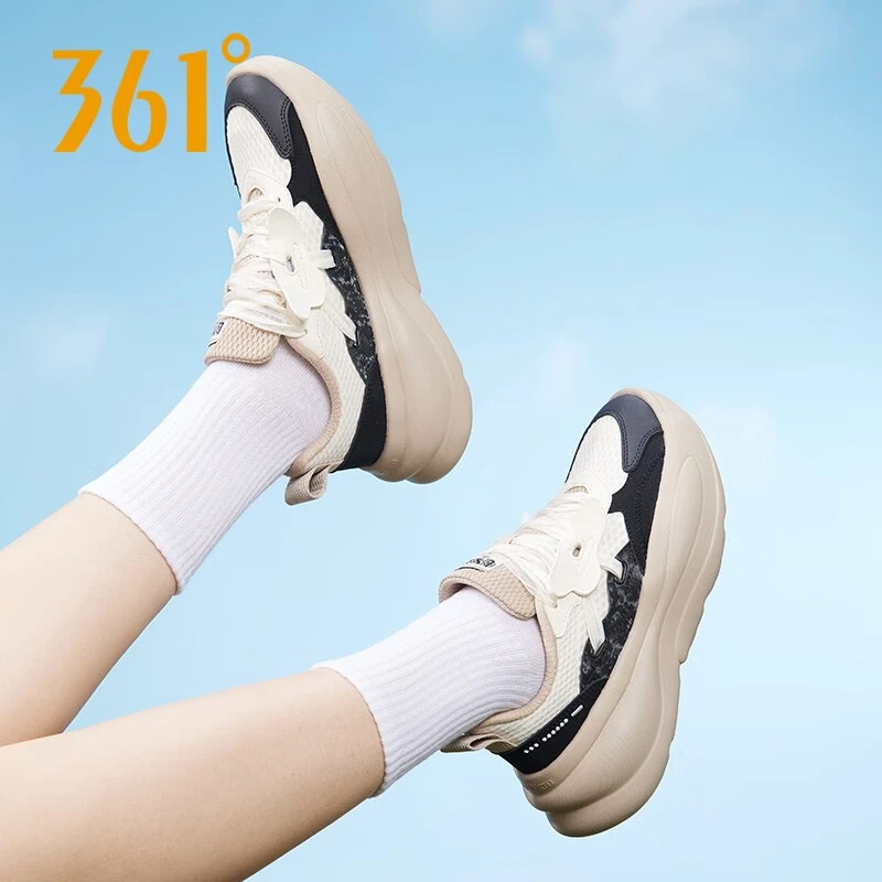 361°女鞋秋季2024新款网面透气休闲鞋子女轻便减震跑步鞋运动鞋