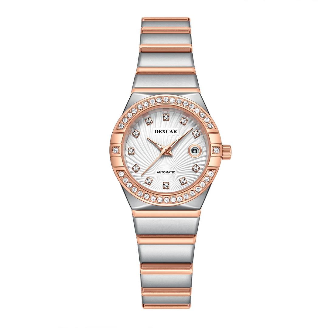 轻奢女款全自动腕表女表日历+镶钻款（夏天）