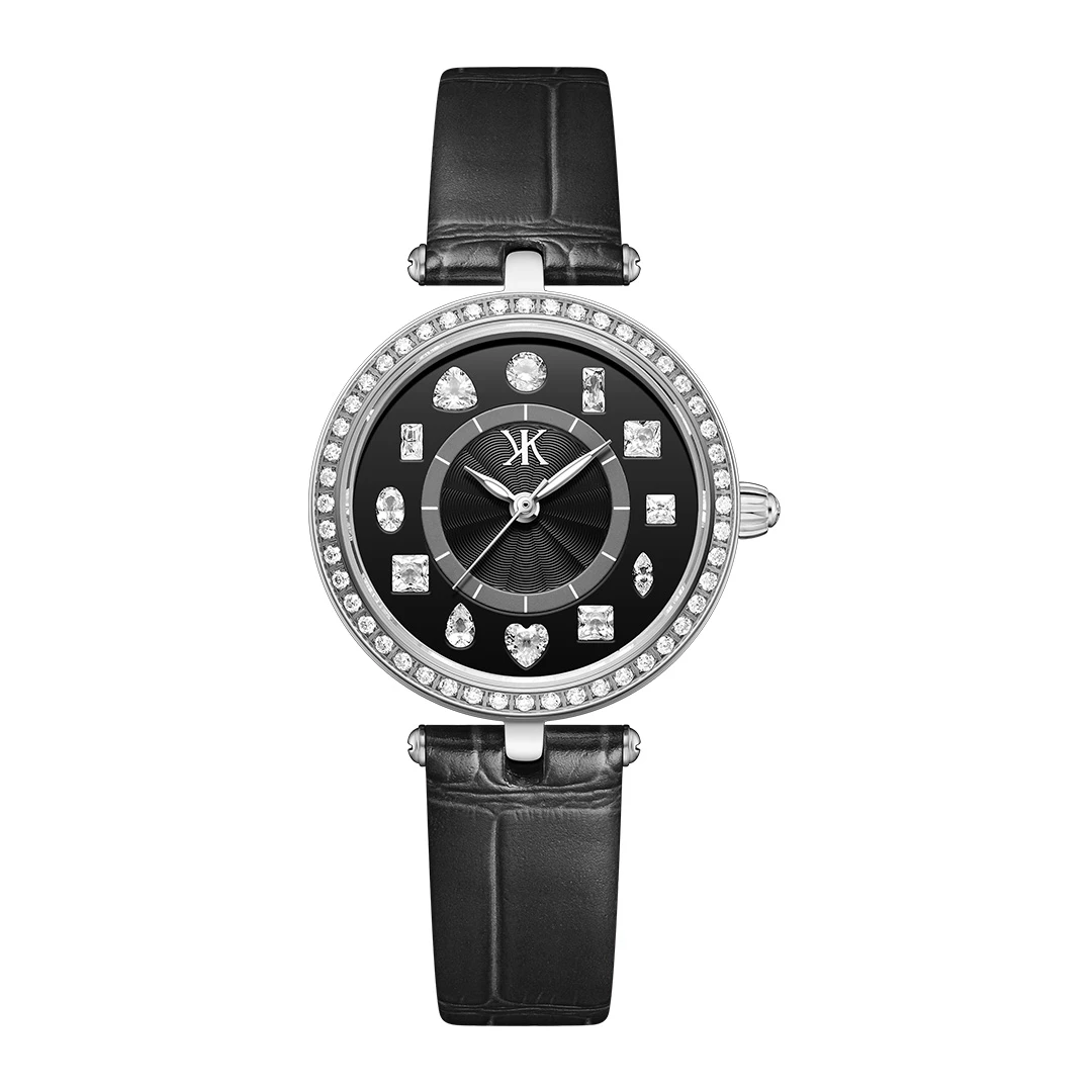 星彩璀璨系列 女士轻奢腕表手工镶嵌异形钻时尚百搭款女表（红姐）