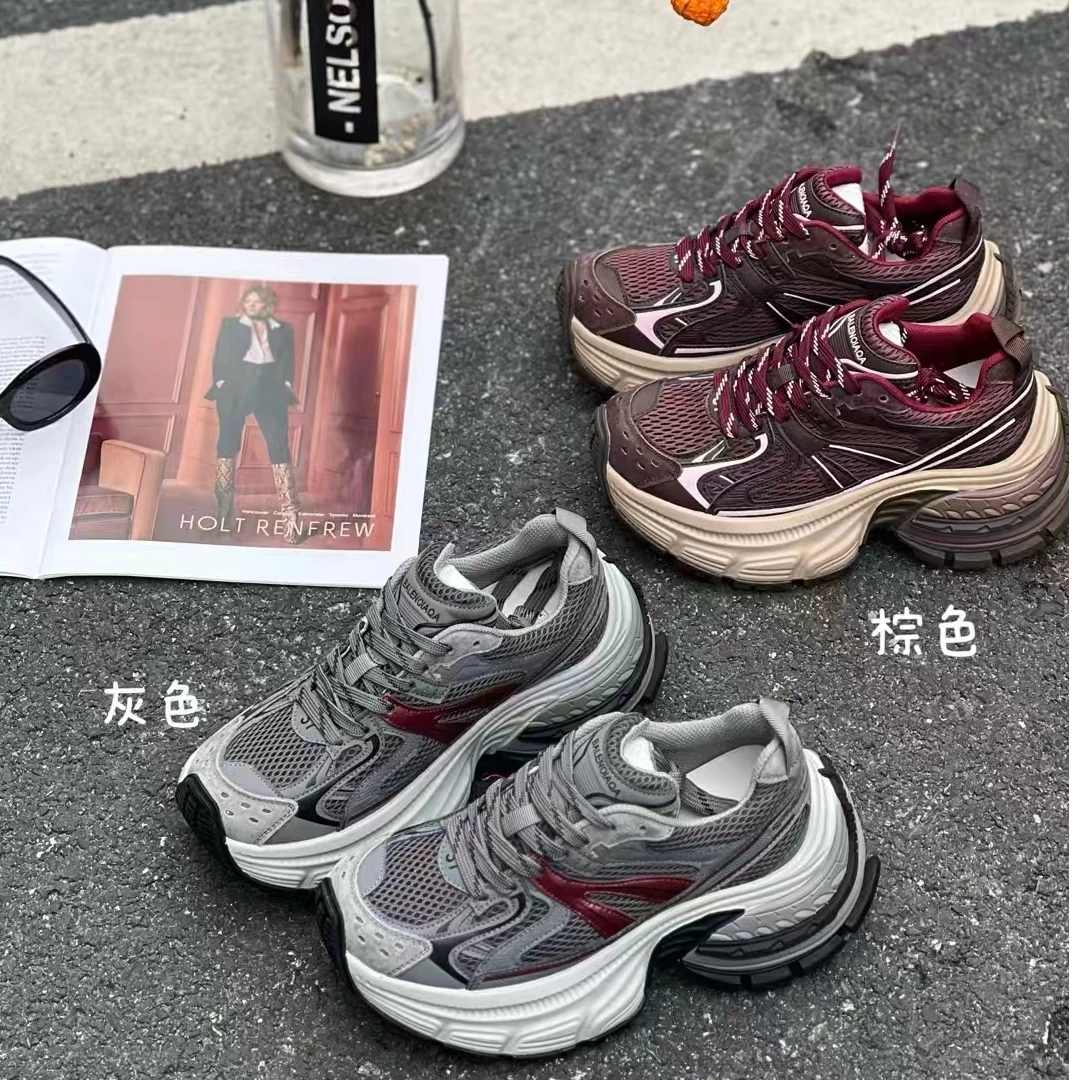 透气厚底增高百搭老爹鞋2024新款鞋子女爆款软底不累脚休闲运动鞋