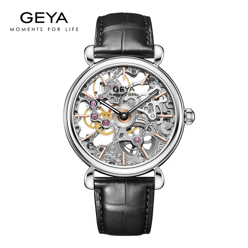 GEYA/格雅G-MAX系列商务经典机械腕表G78063气质男士机械表
