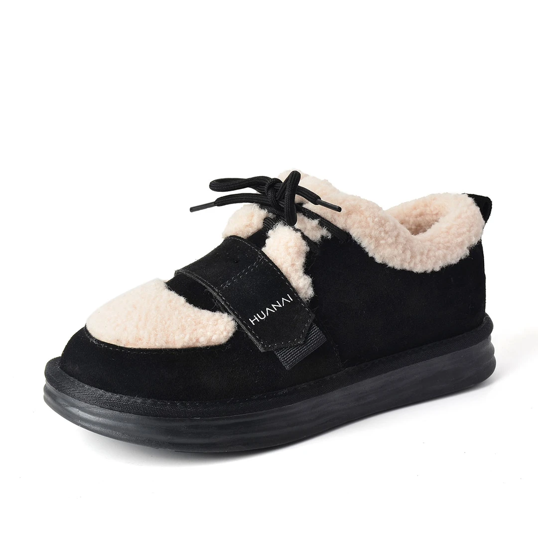 127-95522198M女鞋时尚厚底加绒平底保暖冬季雪地靴