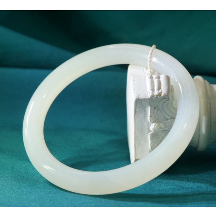 和田玉白玉美人条手镯 HY091801