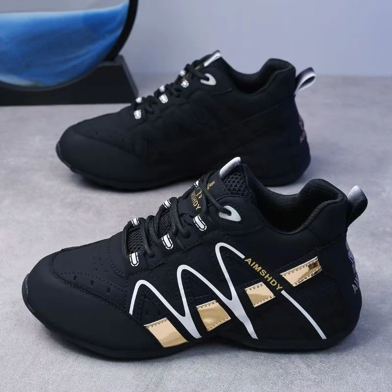 高帮防滑鞋2024秋季新款百搭软底老爹鞋男女同款舒适运动健步鞋潮