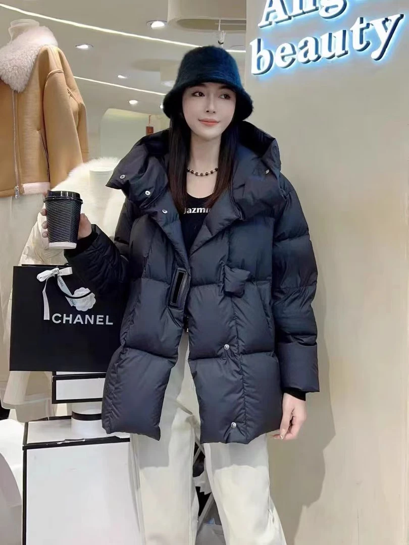【杨老板专属】新款鹅绒羽绒服时尚大码女装韩版冬连帽短款2808