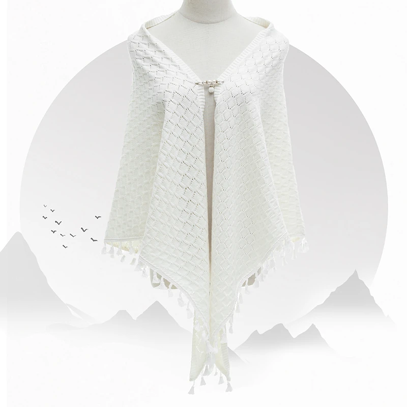 1950均码披肩日常百搭淑女优雅外披针织时尚纯色外搭春夏显瘦气质