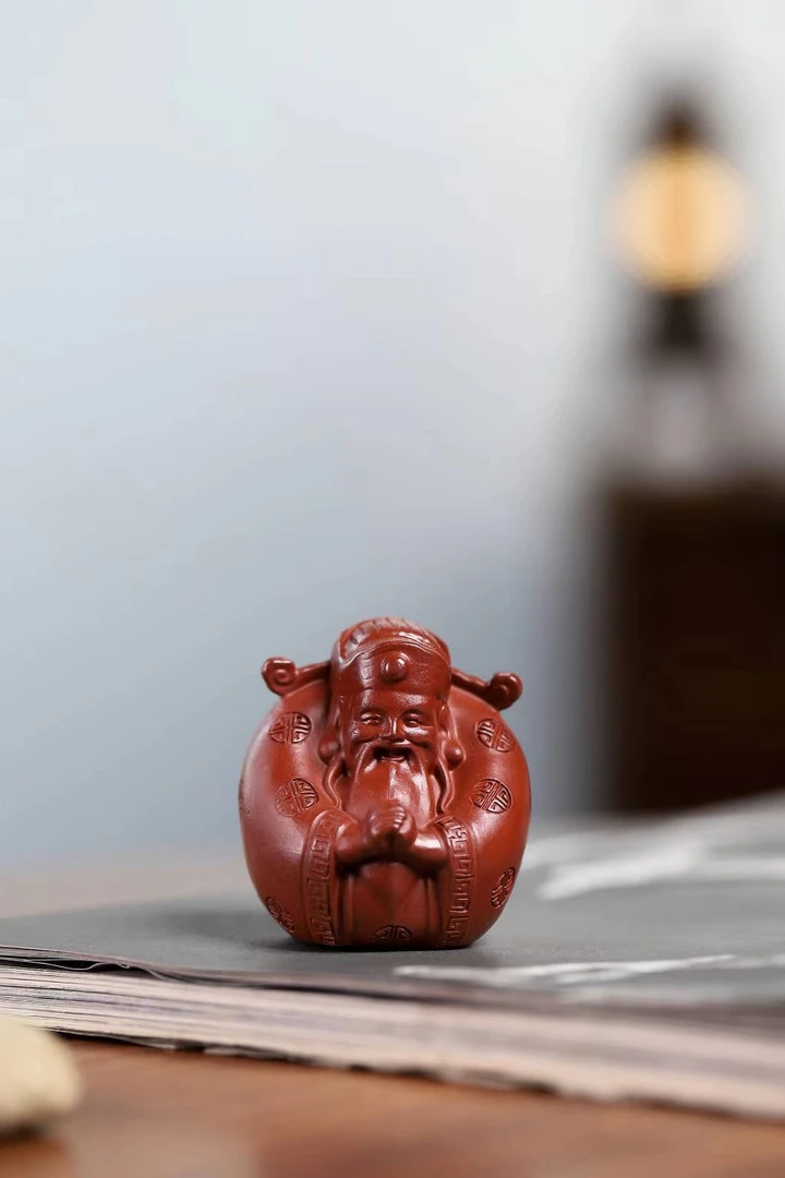 【淘器精选】朱泥小财神