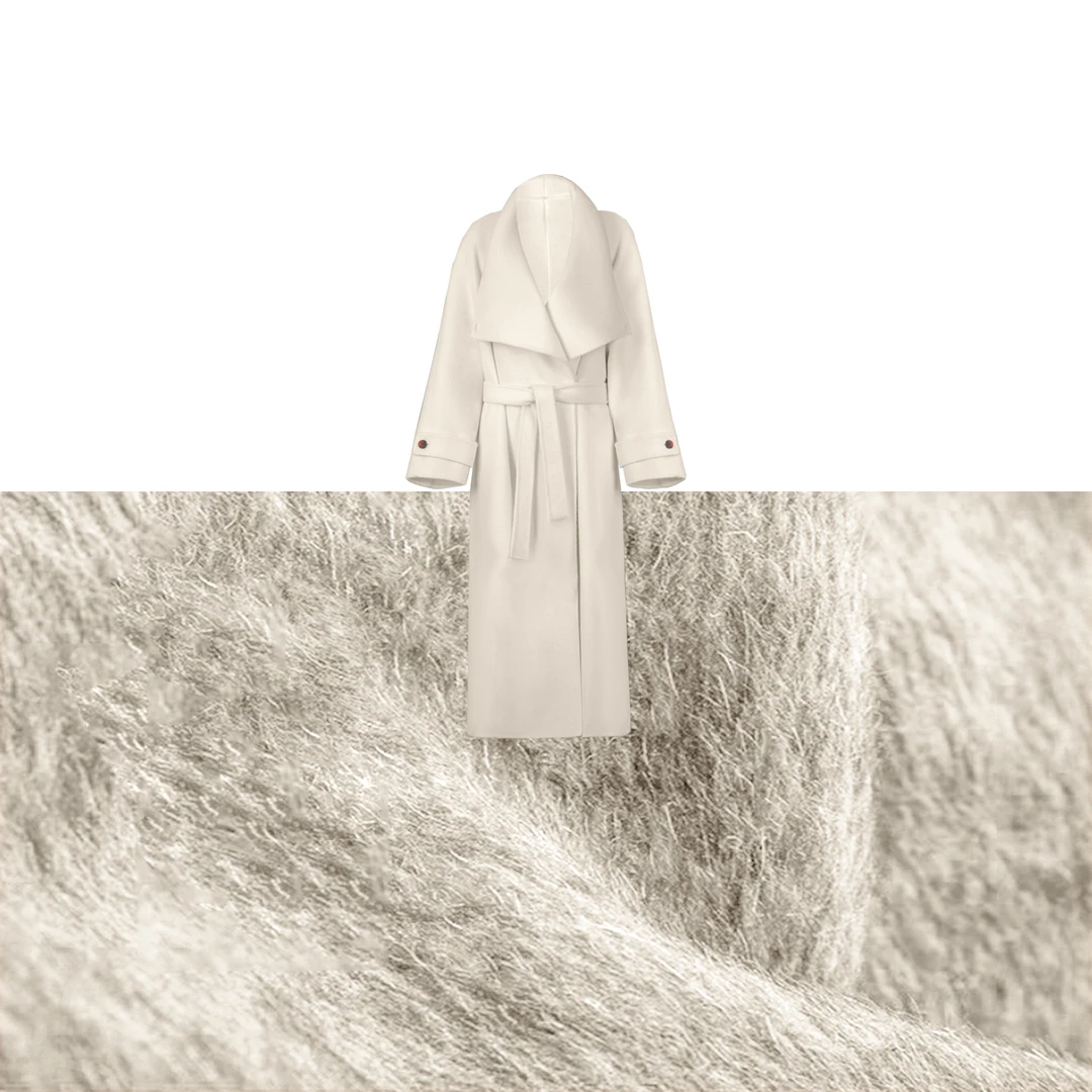 逐梦之夜 设计师轻奢中长款双面大衣