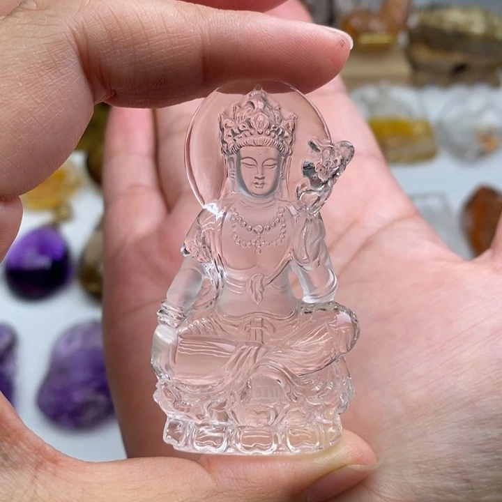 水晶颈饰未镶嵌远**控定制