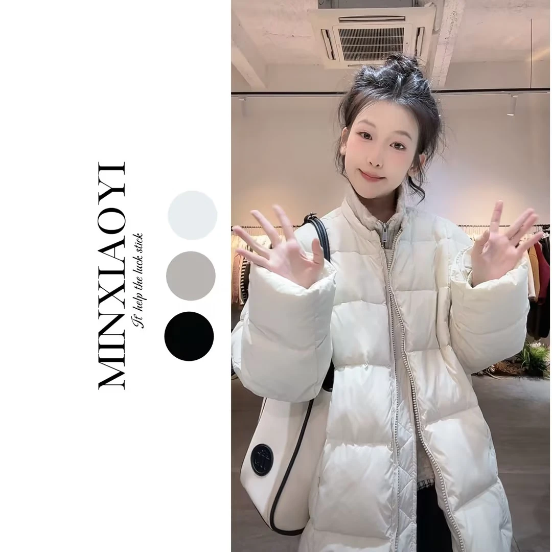 【闵笑一】圣日尔曼#M571秋冬款轻便百搭羽绒服外套白鸭绒品质上衣