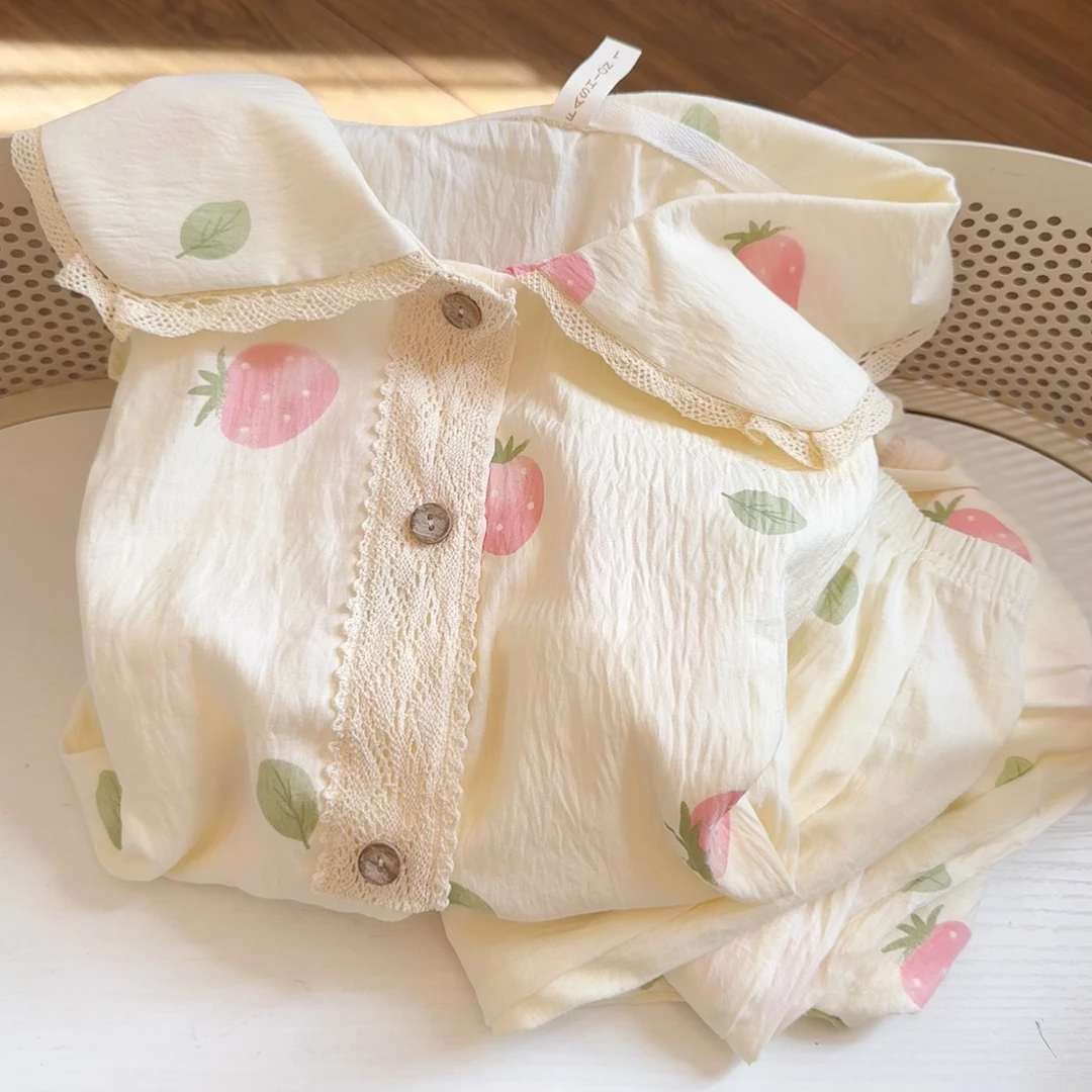 春秋冬季睡衣女云朵棉娃娃领可爱甜美公主宽松大码家居服长袖套装