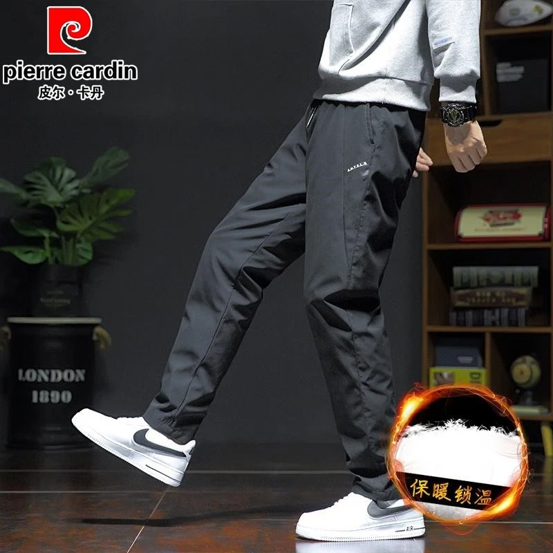 皮尔卡丹【可拆卸内胆】冬季新款白鸭绒羽绒裤男士户外保暖直筒裤男