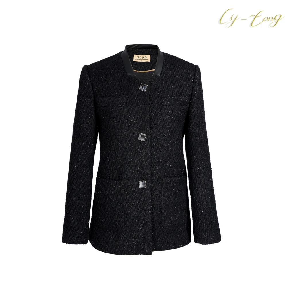 【彤姐原创】冬季显瘦时尚轻奢气质小香简约大牌风西装W23B073